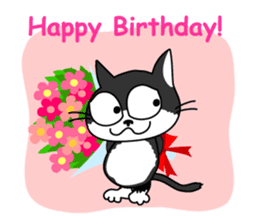 Communication of the cat / Spring sticker #5725908