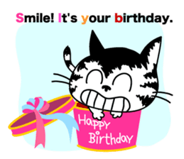 Communication of the cat / Spring sticker #5725909