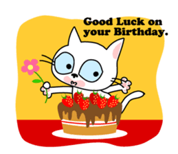 Communication of the cat / Spring sticker #5725910