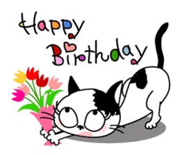 Communication of the cat / Spring sticker #5725911