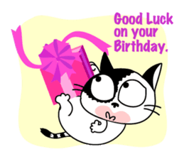 Communication of the cat / Spring sticker #5725912