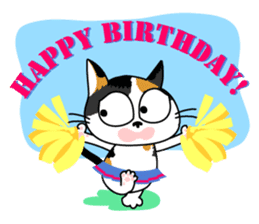 Communication of the cat / Spring sticker #5725913