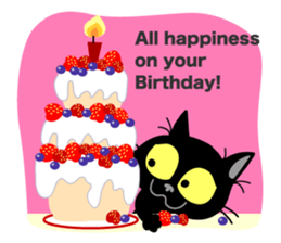 Communication of the cat / Spring sticker #5725914