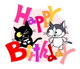 Communication of the cat / Spring sticker #5725915