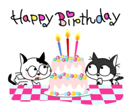 Communication of the cat / Spring sticker #5725918