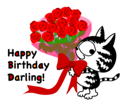 Communication of the cat / Spring sticker #5725919