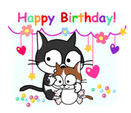 Communication of the cat / Spring sticker #5725920