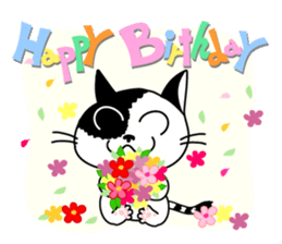 Communication of the cat / Spring sticker #5725921