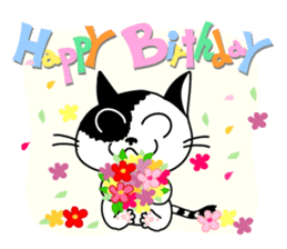 Communication of the cat / Spring sticker #5725921