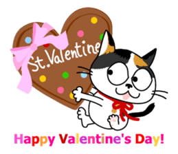 Communication of the cat / Spring sticker #5725925