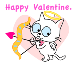 Communication of the cat / Spring sticker #5725927