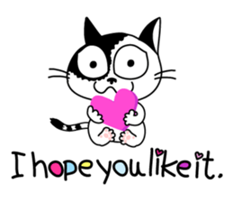 Communication of the cat / Spring sticker #5725932