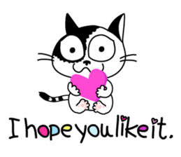 Communication of the cat / Spring sticker #5725932