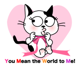 Communication of the cat / Spring sticker #5725934