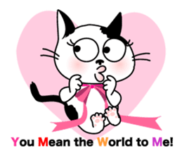 Communication of the cat / Spring sticker #5725934