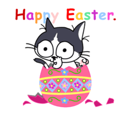 Communication of the cat / Spring sticker #5725936