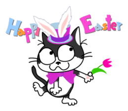 Communication of the cat / Spring sticker #5725937