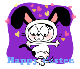 Communication of the cat / Spring sticker #5725945