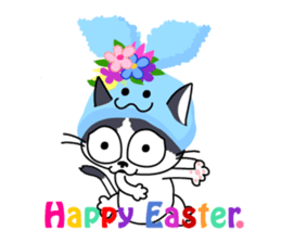 Communication of the cat / Spring sticker #5725946