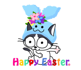 Communication of the cat / Spring sticker #5725946