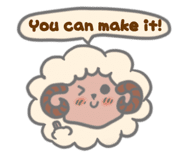 Cheer up! stickers of Sheep! sticker #5726115