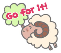 Cheer up! stickers of Sheep! sticker #5726122