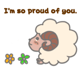 Cheer up! stickers of Sheep! sticker #5726127
