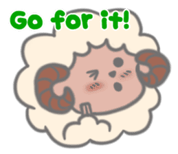 Cheer up! stickers of Sheep! sticker #5726134