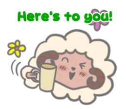 Cheer up! stickers of Sheep! sticker #5726141