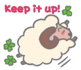 Cheer up! stickers of Sheep! sticker #5726142
