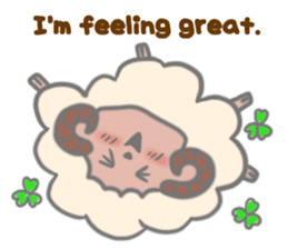 Cheer up! stickers of Sheep! sticker #5726143