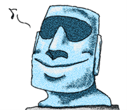 Taro(Temporary name) of the Moai image sticker #5727028