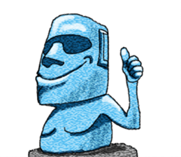 Taro(Temporary name) of the Moai image sticker #5727039