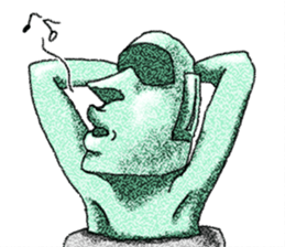 Taro(Temporary name) of the Moai image sticker #5727047