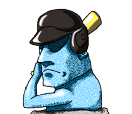 Taro(Temporary name) of the Moai image sticker #5727056