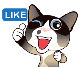 Snowshoe Cat Lumang (ENG) sticker #5727893