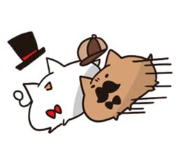 Phantomthief cat and Detective cat sticker #5729080