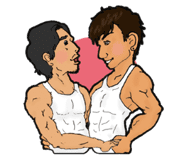 Japanese hunk brothers! sticker #5729117