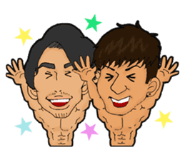 Japanese hunk brothers! sticker #5729118