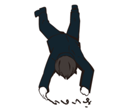 Job hunting students sticker #5729311