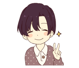 Warm fuzzy series(Boy and Taiyaki) sticker #5729407