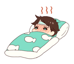 Warm fuzzy series(Boy and Taiyaki) sticker #5729438