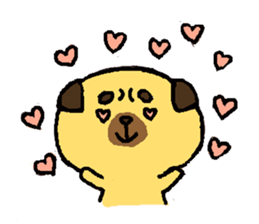 pug and pug sticker #5729937