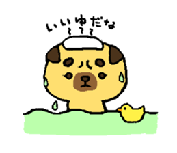 pug and pug sticker #5729939