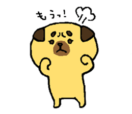 pug and pug sticker #5729943