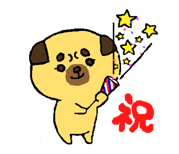 pug and pug sticker #5729955