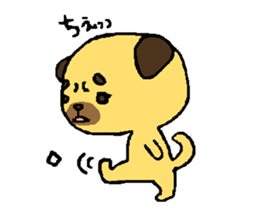 pug and pug sticker #5729956