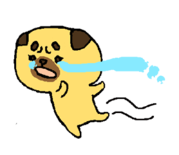 pug and pug sticker #5729957