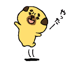 pug and pug sticker #5729960