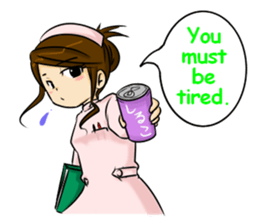 Kawaii tsundere nurse sticker #5730446